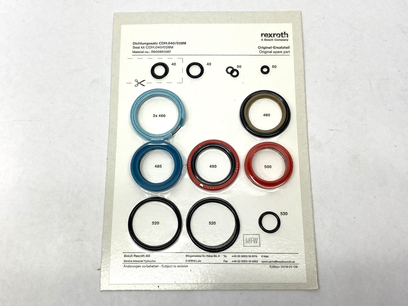R900851087 | Rexroth Seal Kit CDH.040/028M - New – Open box - Maverick Industrial Sales
