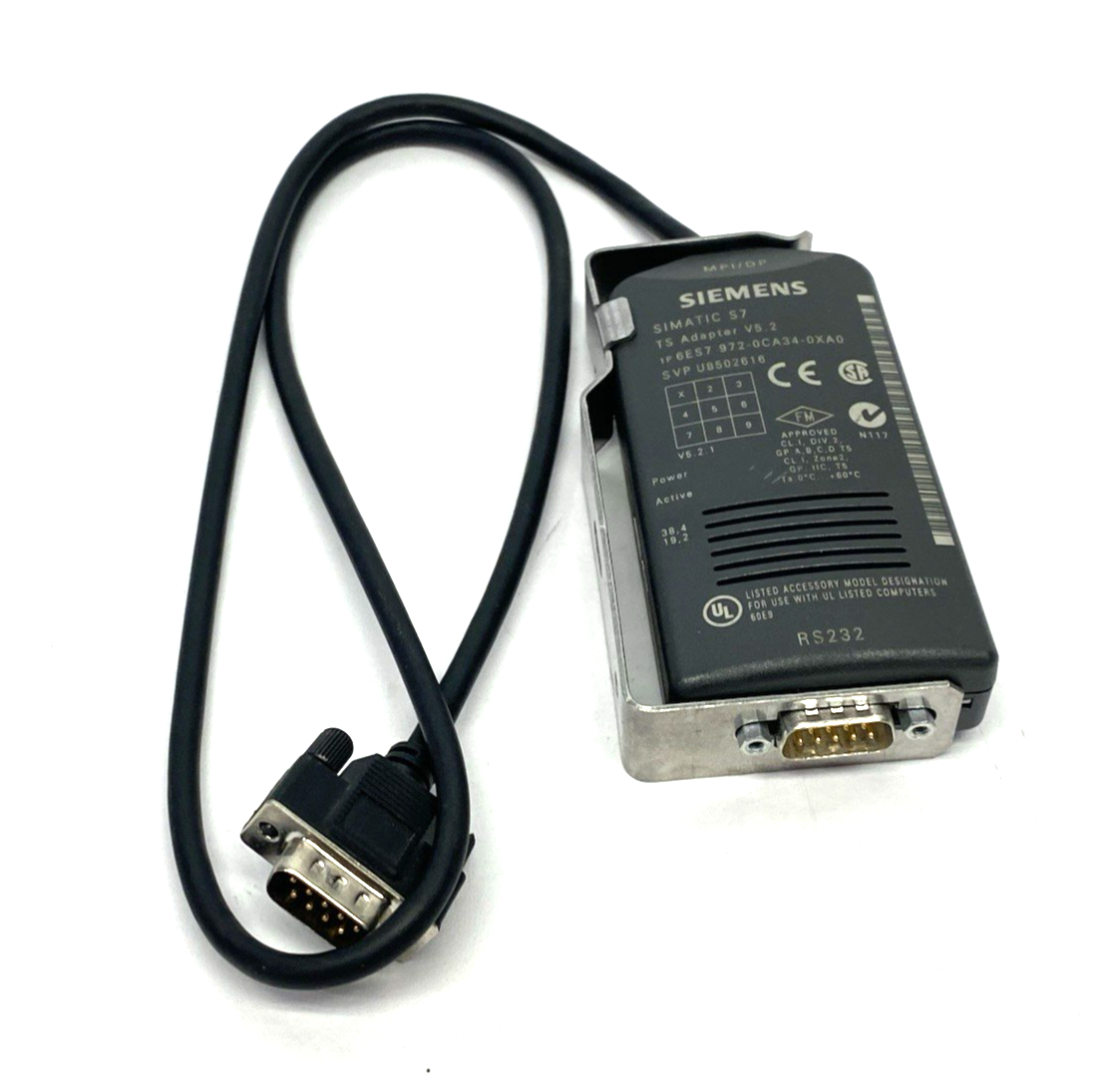 Siemens 6ES7972-0CA34-0XA0 SIMATIC S7 TS Teleservice Adapter Cable V5.2 - Maverick Industrial Sales