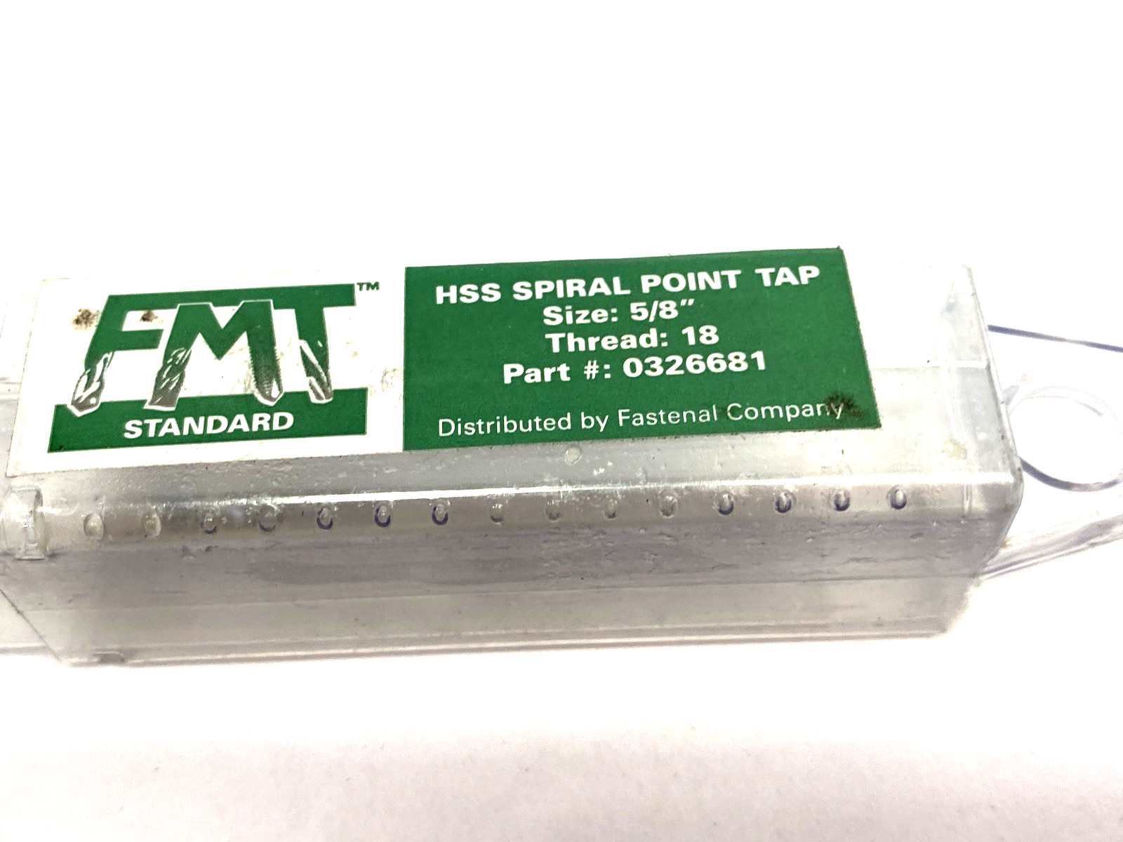 0326681 | FMT Fastenal Spiral Point Tap HSS, 5/8" Size, Thread: 18 - New – Open box - Maverick Industrial Sales