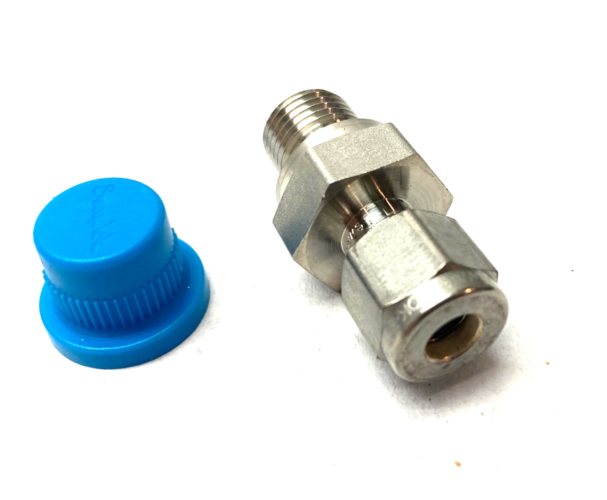 SS-400-1-4RP | Swagelok Stainless Steel Male Tube Connector Fitting 1/4" ISO - New – Open box - Maverick Industrial Sales