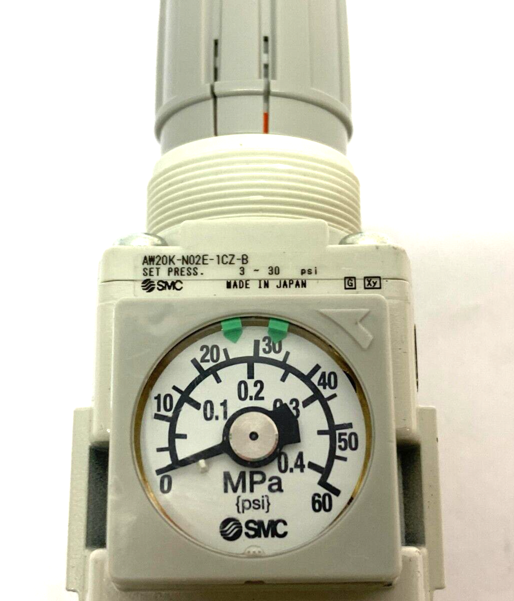 SMC AW20K-N02E-1CZ-B Modular Filter Regulator 1/4" NPT MISSING DRAIN COCK - Maverick Industrial Sales