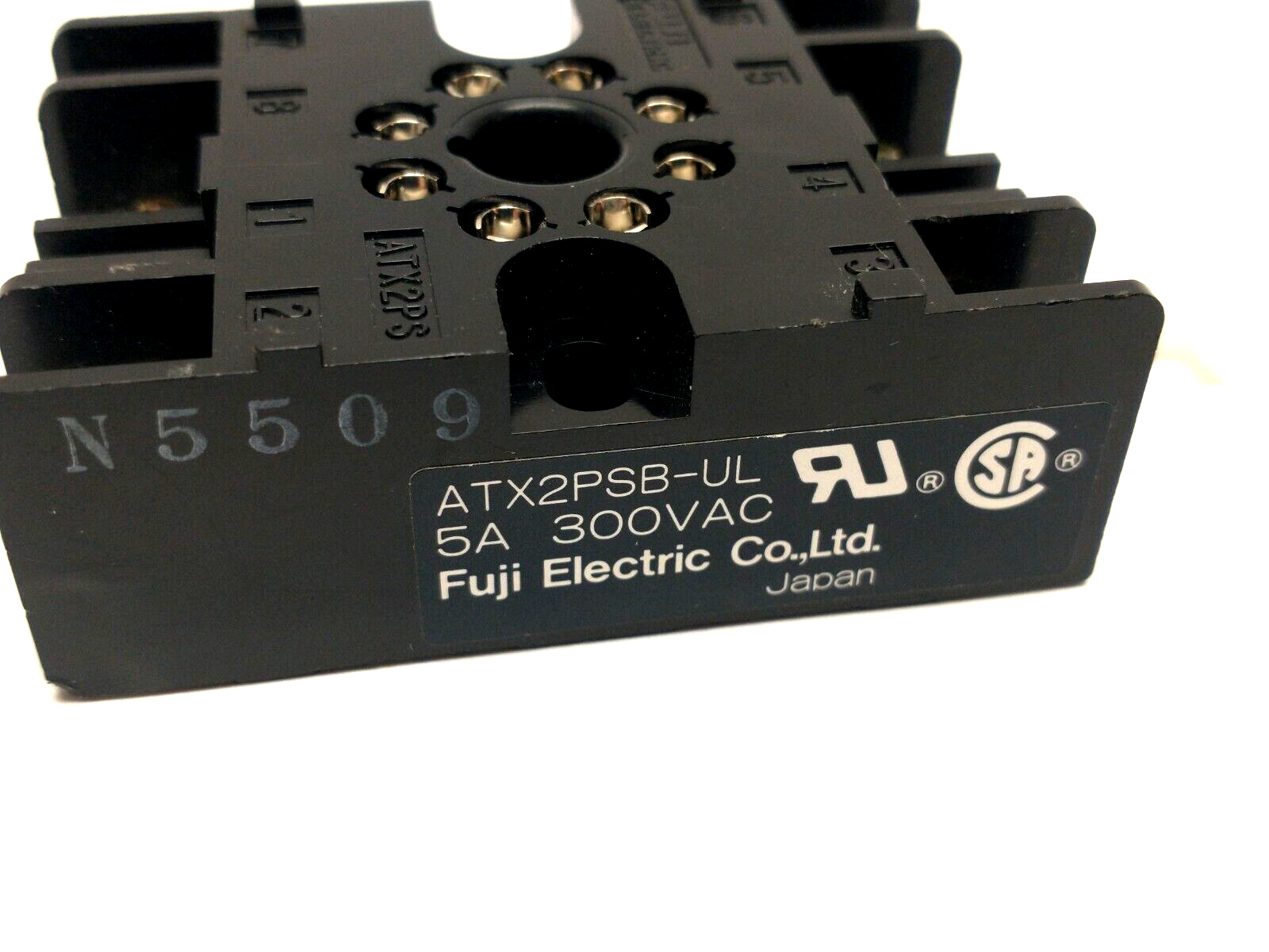 Fuji Electric ATX2PSB-UL 8-Pin Controller Socket 5A 300VAC - Maverick Industrial Sales