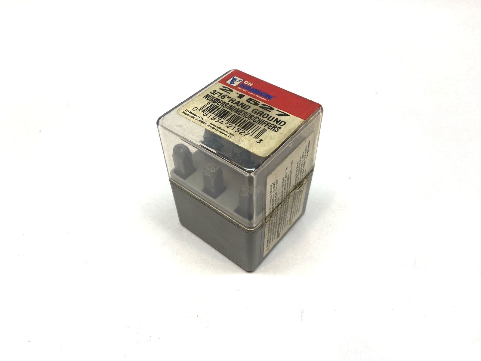 CH Hanson 21527 Number Steel Stamp Set 3/16" Hand Ground Numbers SET OF 9 - Maverick Industrial Sales