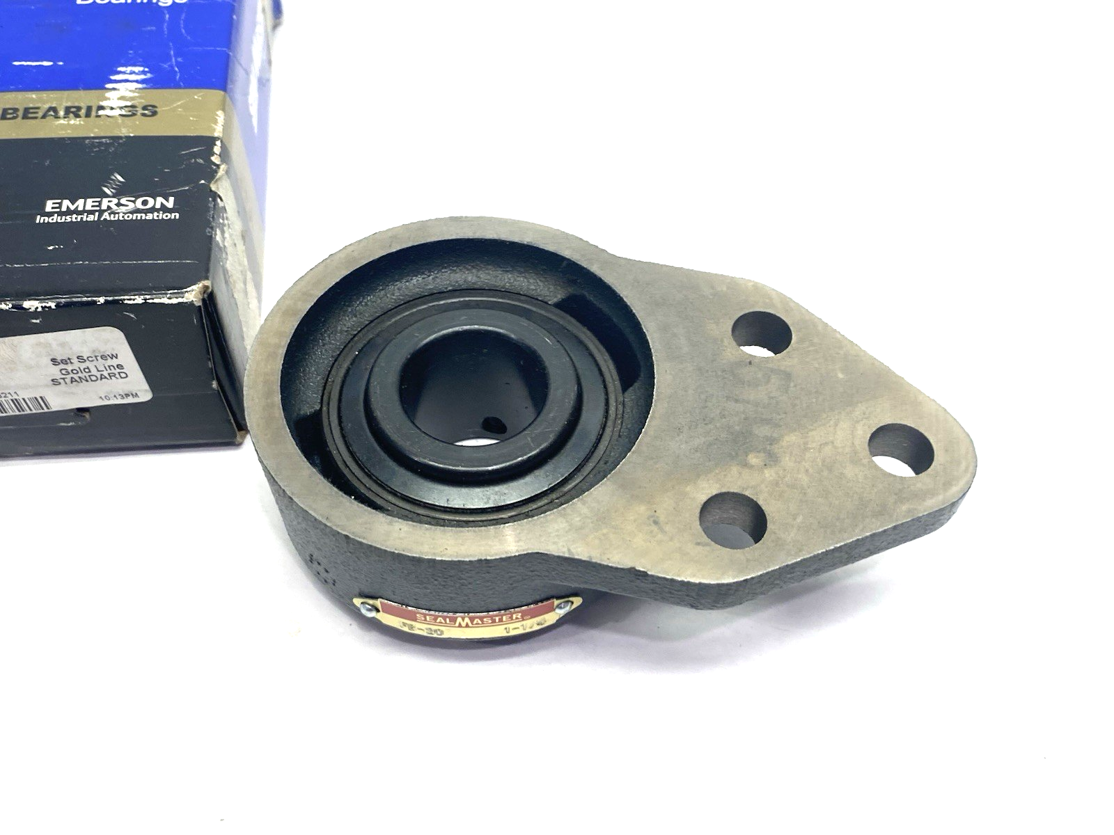 SealMaster FB-20 Three-Bolt Mounted Bearing Unit, Set Screw Gold Line, 701242 - Maverick Industrial Sales