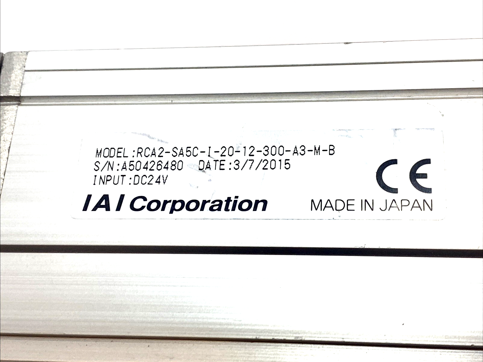RCA2-SA5C-20-12-300-A3-M-8 | IAI RCA2-SA5C-I-20-12-300-A3-M-B Robo Cylinder Linear Actuator 300mm Stroke - For parts or not working - Maverick Industrial Sales