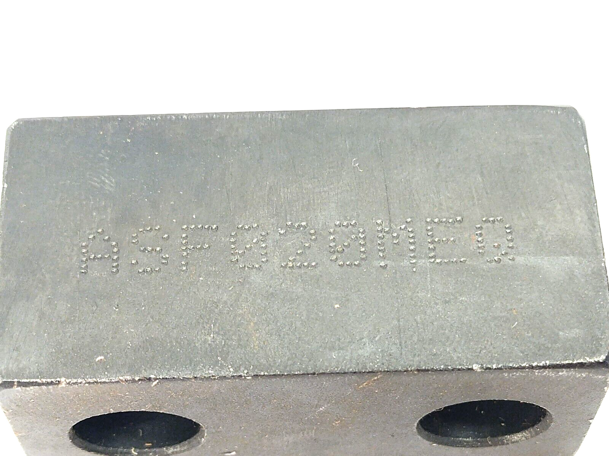 ASF020, ASF020MEQ | NAAMS ASF020 Flat Stop Block 2 Hole C/Bore For M10 Socket Head Screws LOT OF 5 - New – Open box - Maverick Industrial Sales