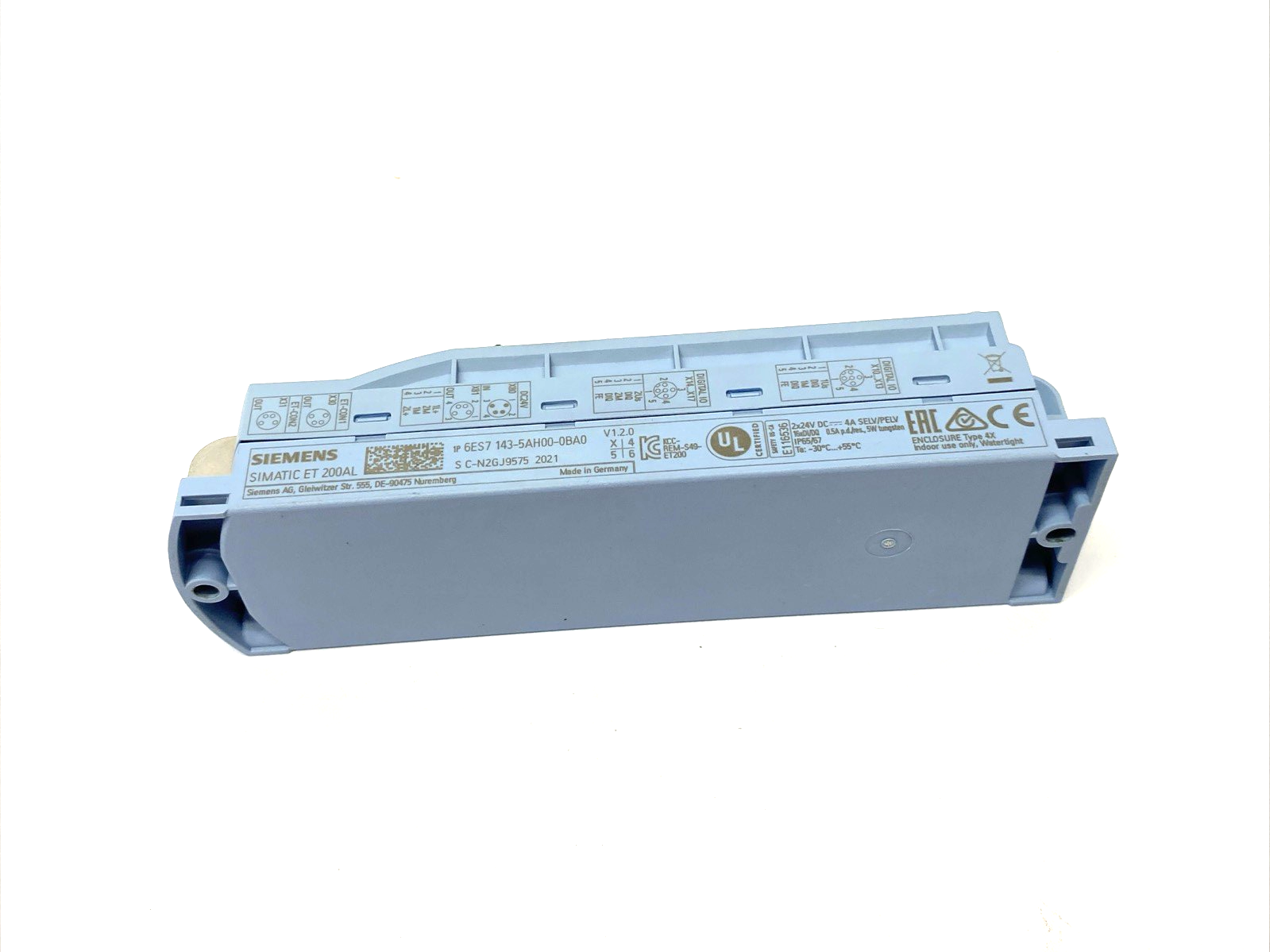 Siemens 6ES7143-5AH00-0BA0 SIMATIC ET 200AL, DIQ 16x24 V DC/0.5 A, 8xM12 - Maverick Industrial Sales