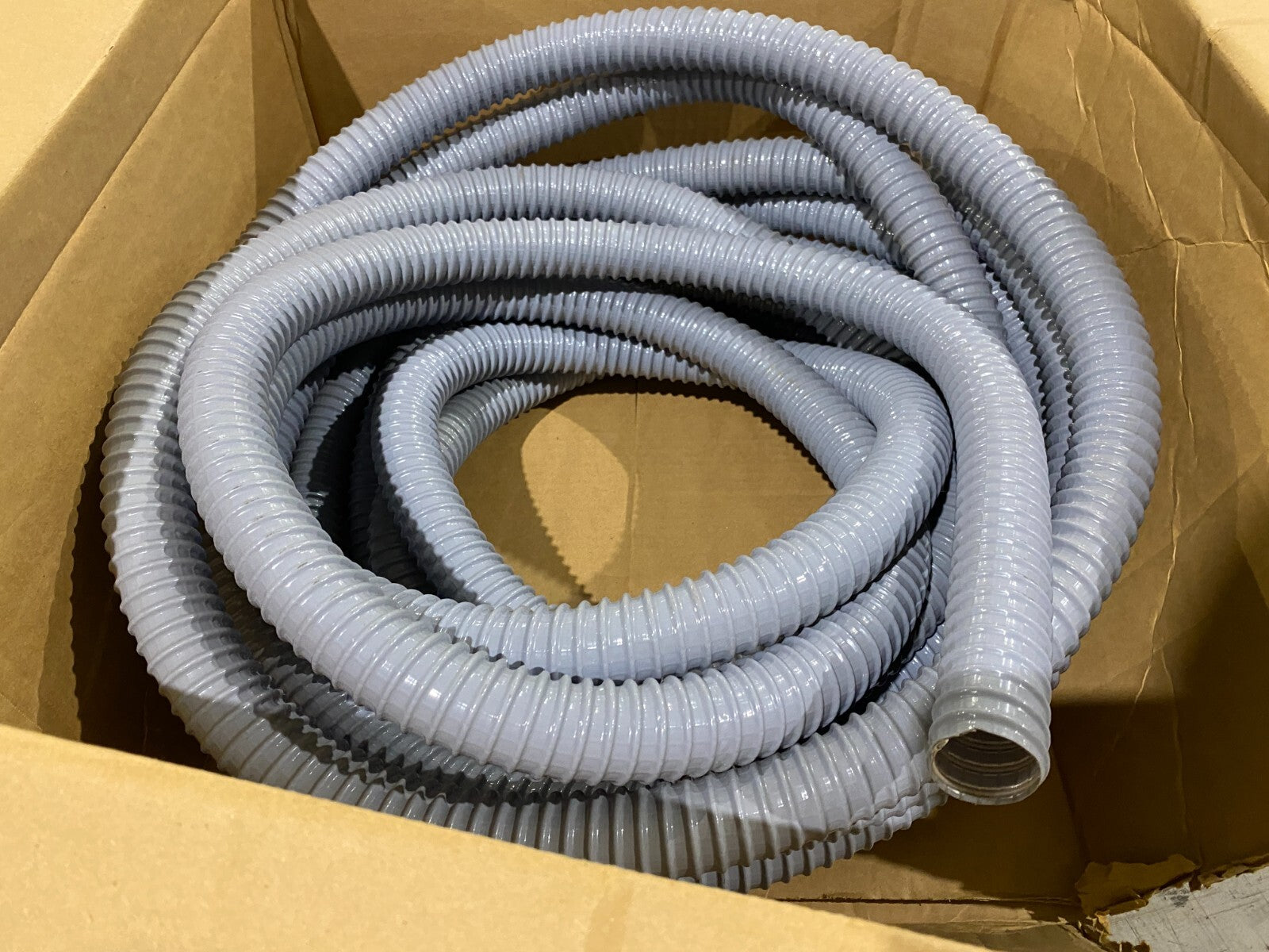 Hi-Tech Duravent 0354-0125-0001 Super Vac-U-Flex Flexible PVC Hose LOT OF 50 FT - Maverick Industrial Sales