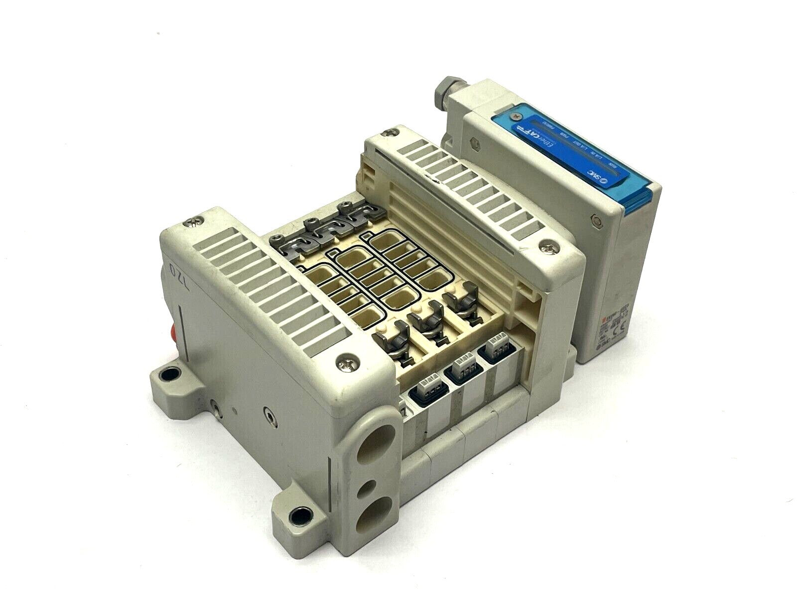 SMC VV5QC21-04N3SDB-S Integrated Type Base Mount Plug-In Manifold - Maverick Industrial Sales