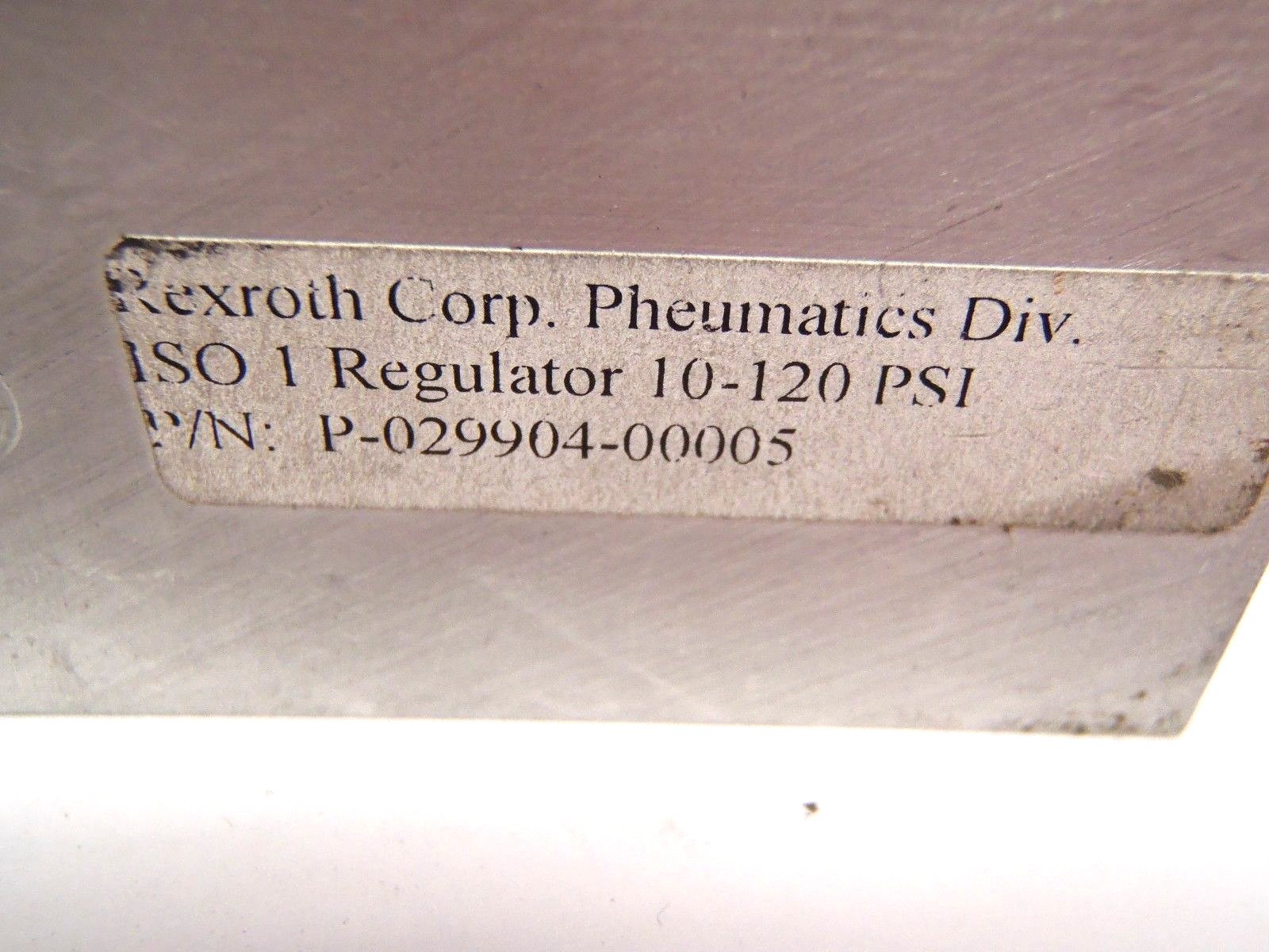 Bosch Rexroth R432009188 ISO 1 Regulator 10-120 PSI P-029904-00005 - Maverick Industrial Sales
