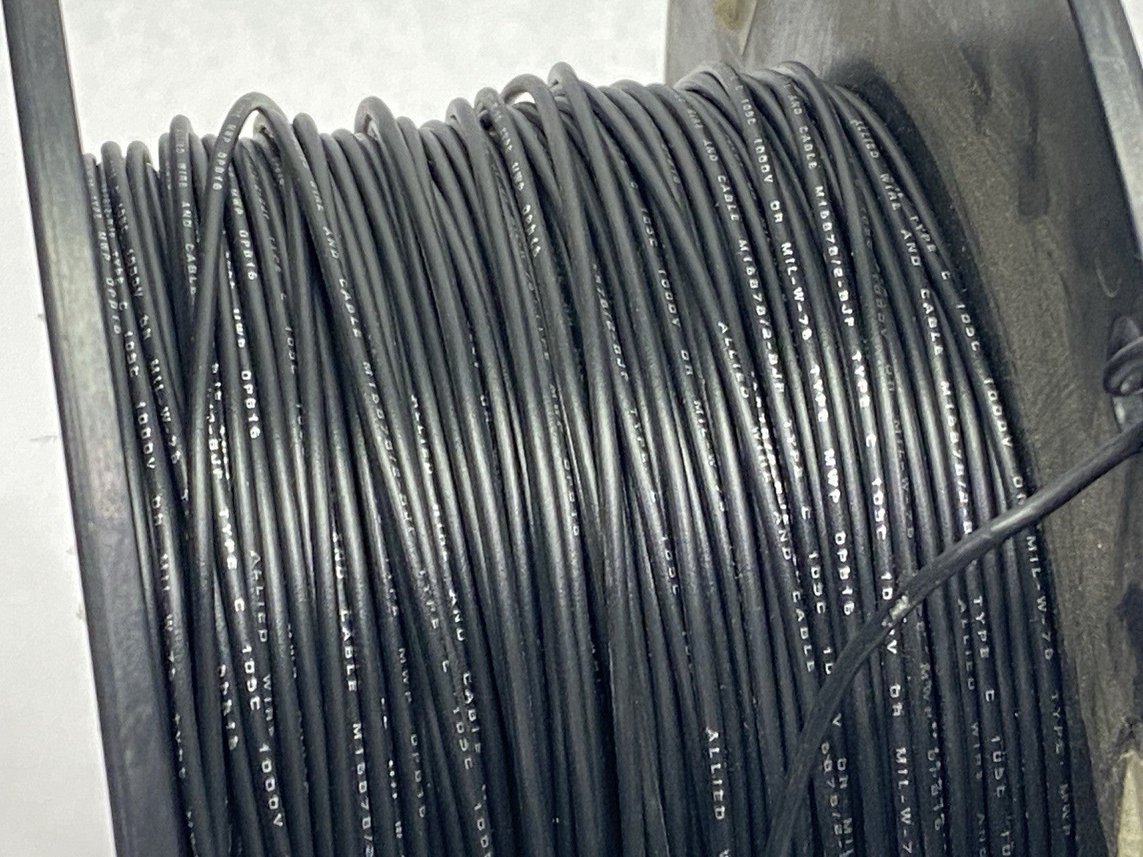 MIL-W-76B-16G | Allied Wire And Cable 16 AWG Hook Up Wire Type MW 1000ft Roll - New – Open Box - Maverick Industrial Sales