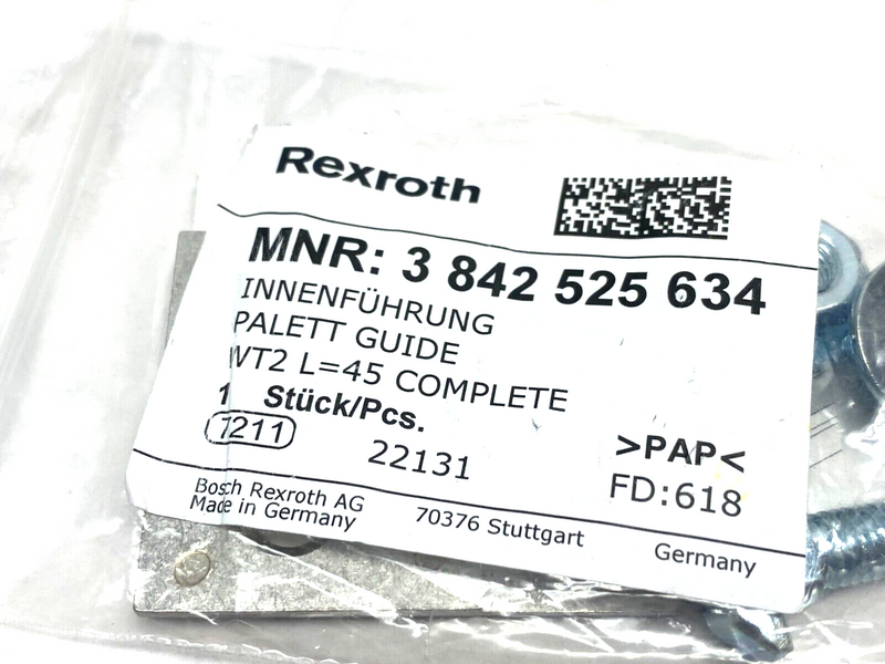 Bosch Rexroth 3842525634 Pallet Guide WT2 L=45 - Maverick Industrial Sales