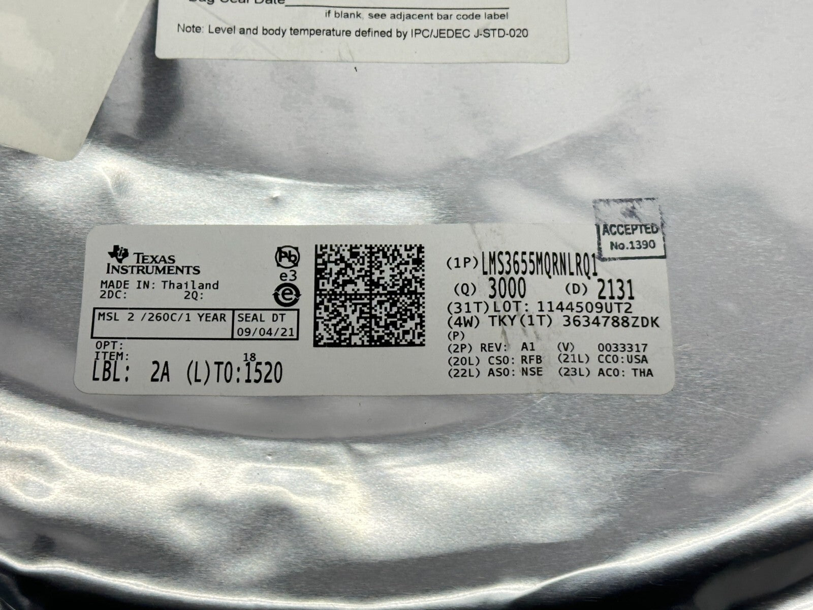 Texas Instruments LMS3655MQRNLRQ1 IC Buck Regulator 5.5A 1V 22-VFQFN 3000 QTY - Maverick Industrial Sales