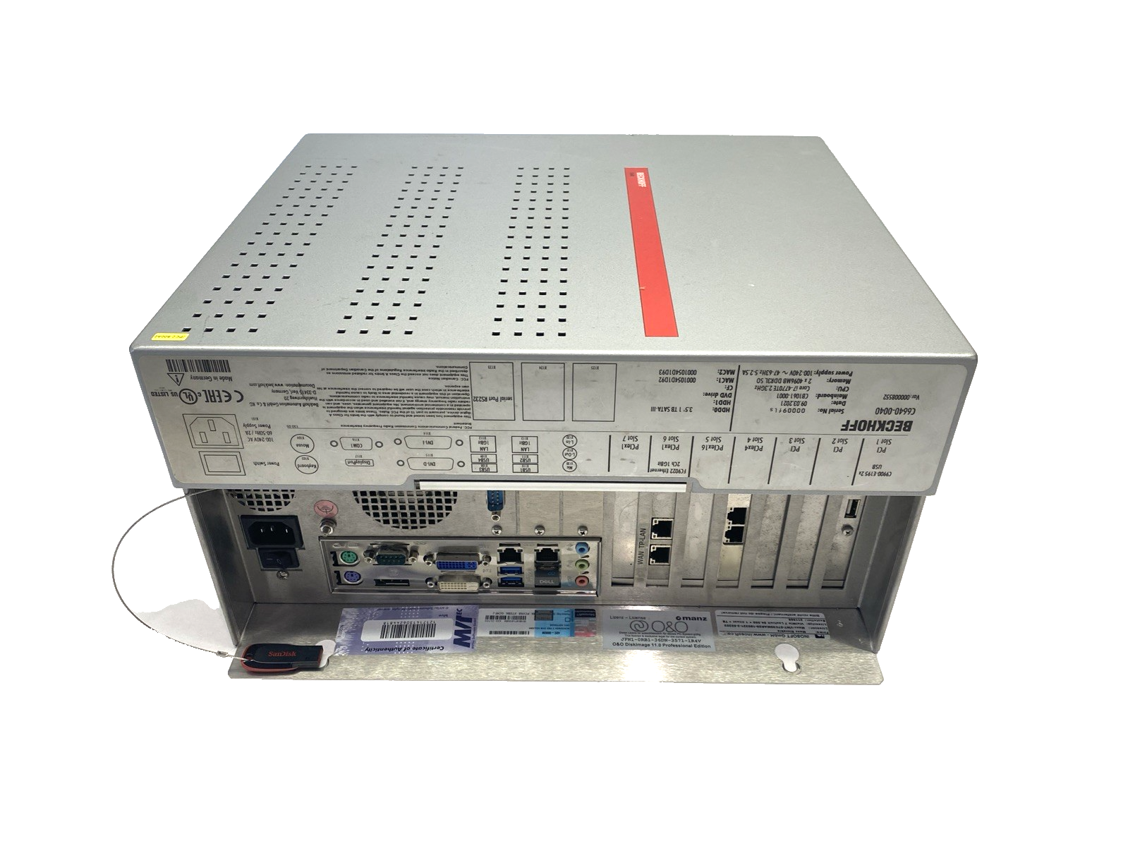 Beckhoff C6640-0040 Industrial PC Intel Core i7-4770TE 2.3GHz CB1061-0001 Board - Maverick Industrial Sales