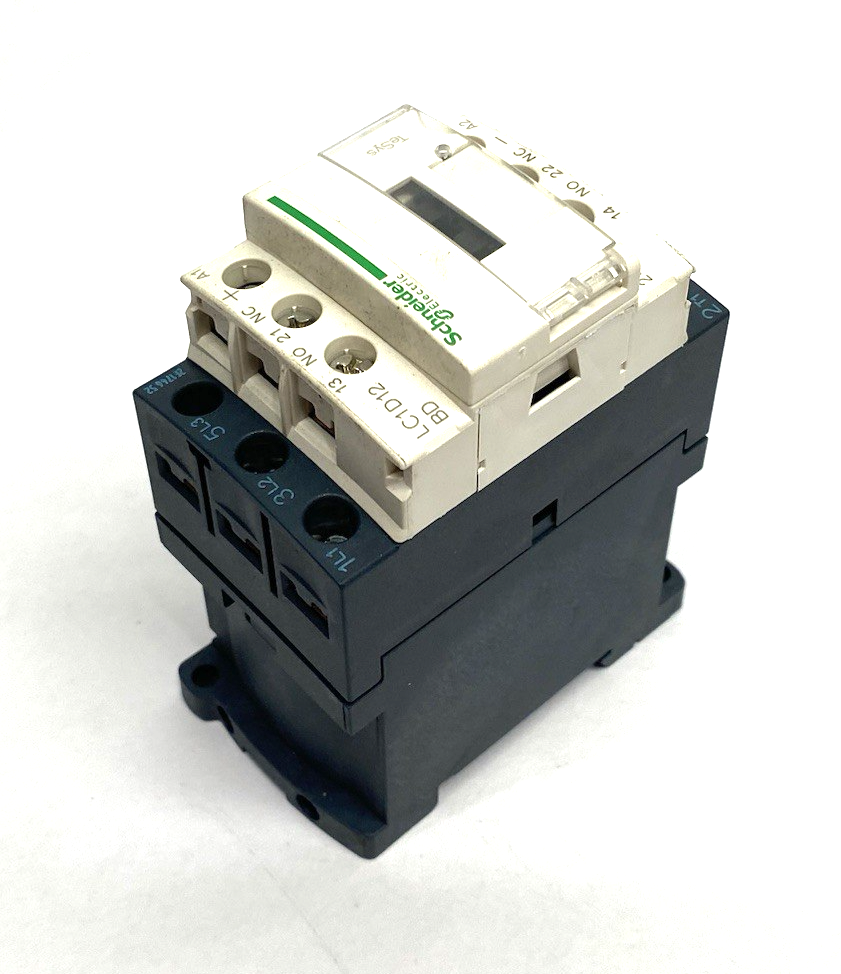 Schneider Electric LC1D12BD IEC Contactor, TeSys Deca, Nonreversing, 12A - Maverick Industrial Sales