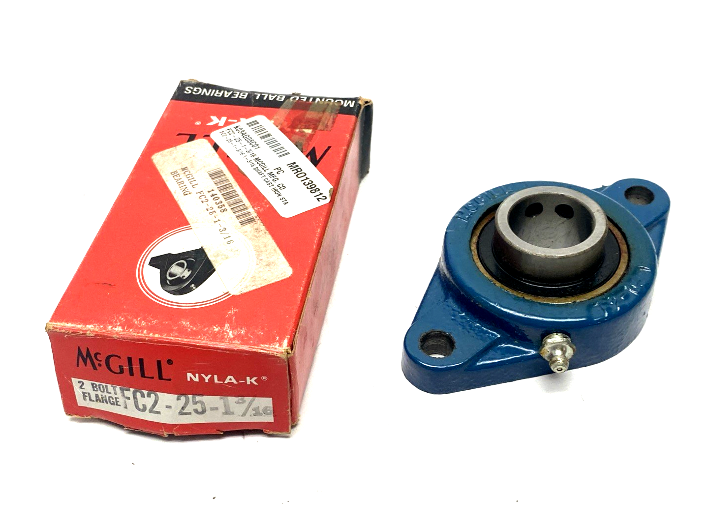 FC2-25-1-3/16 | McGill 2-Bolt Flange Bearing 1-3/16" Bore/Shaft Dia. - New – Open box - Maverick Industrial Sales