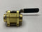 Swagelok B-63TDVF8-SS Brass 60 Series Ball Valve 13mm 0.516" 100PSIG - Maverick Industrial Sales