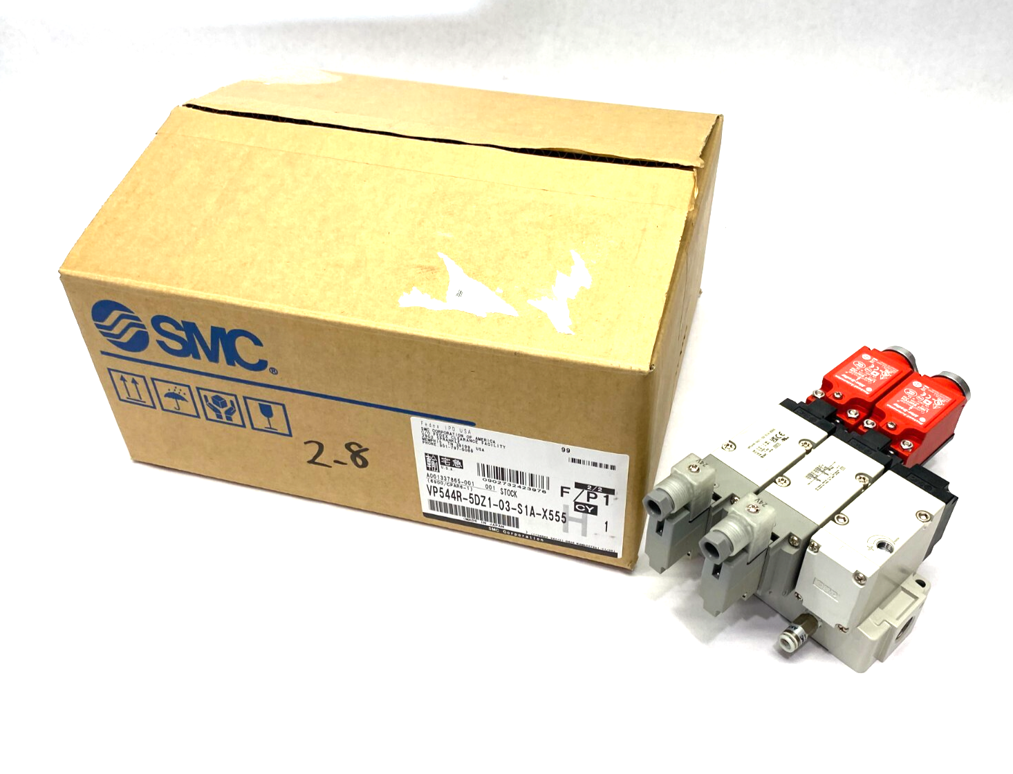 SMC VP544R-5DZ1-03-S1A-X555 Residual Pressure Release Valve 3-Port, 3/8" NPT - Maverick Industrial Sales
