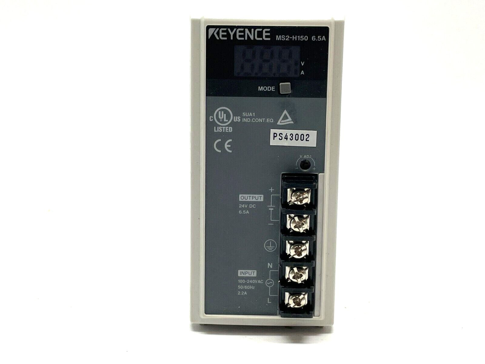 Keyence MS2-H150 Compact Switching Power Supply, Output Current 6.5A 150W - Maverick Industrial Sales