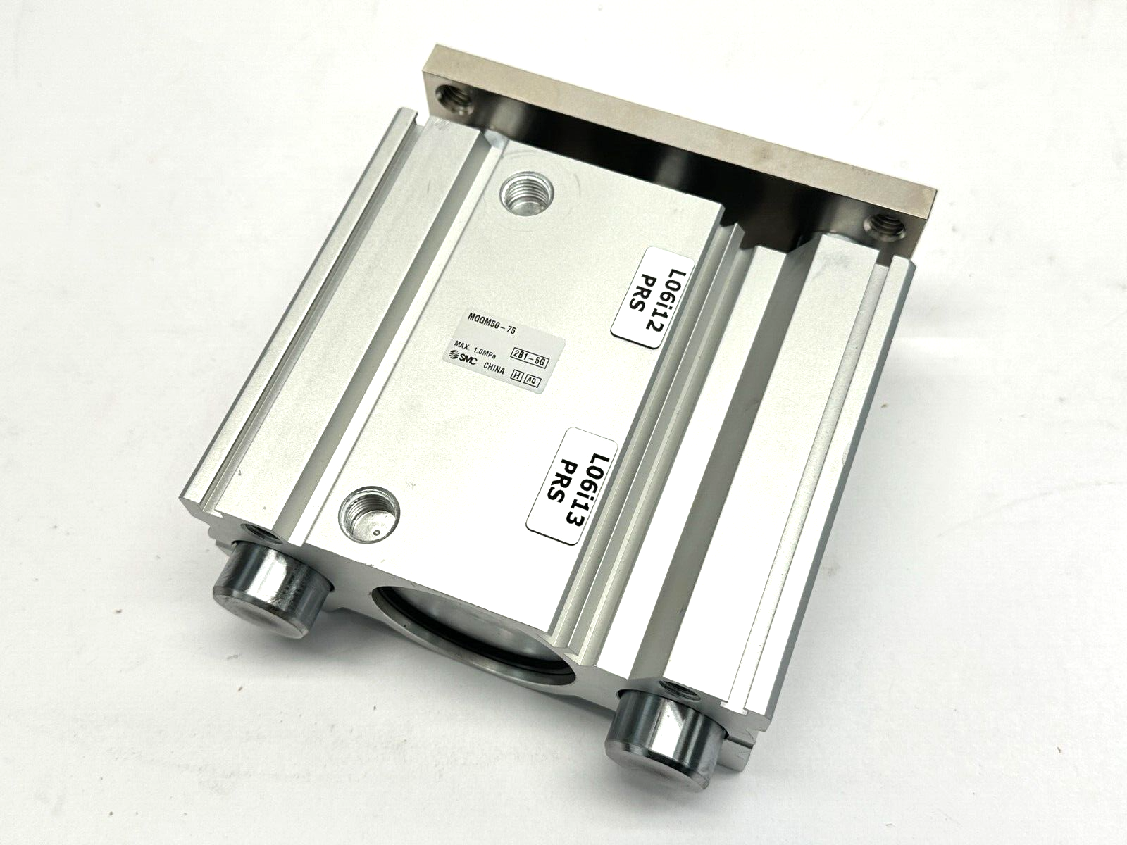 SMC MGQM50-75 MGQ Guided Cylinder w/ Slide Bearing 50mm Bore 75mm Stroke - Maverick Industrial Sales