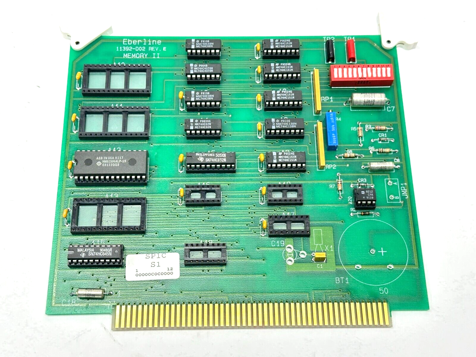 Eberline 11392-D02 Rev E Memory II Board SP1C S1 - Maverick Industrial Sales