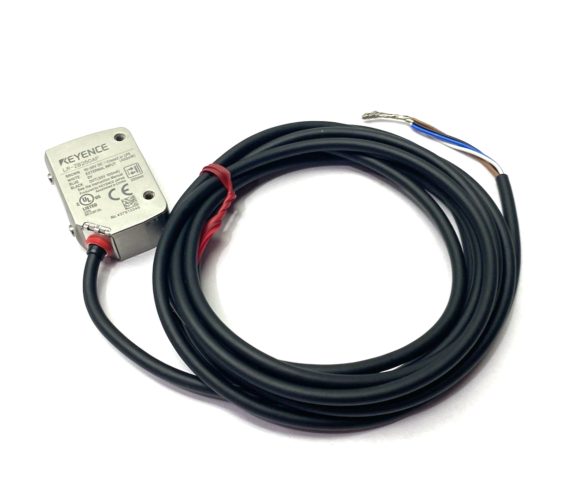 LR-ZB250AP | Keyence Rectangular Self Contained CMOS Laser Sensor 250mm - New – Open box - Maverick Industrial Sales