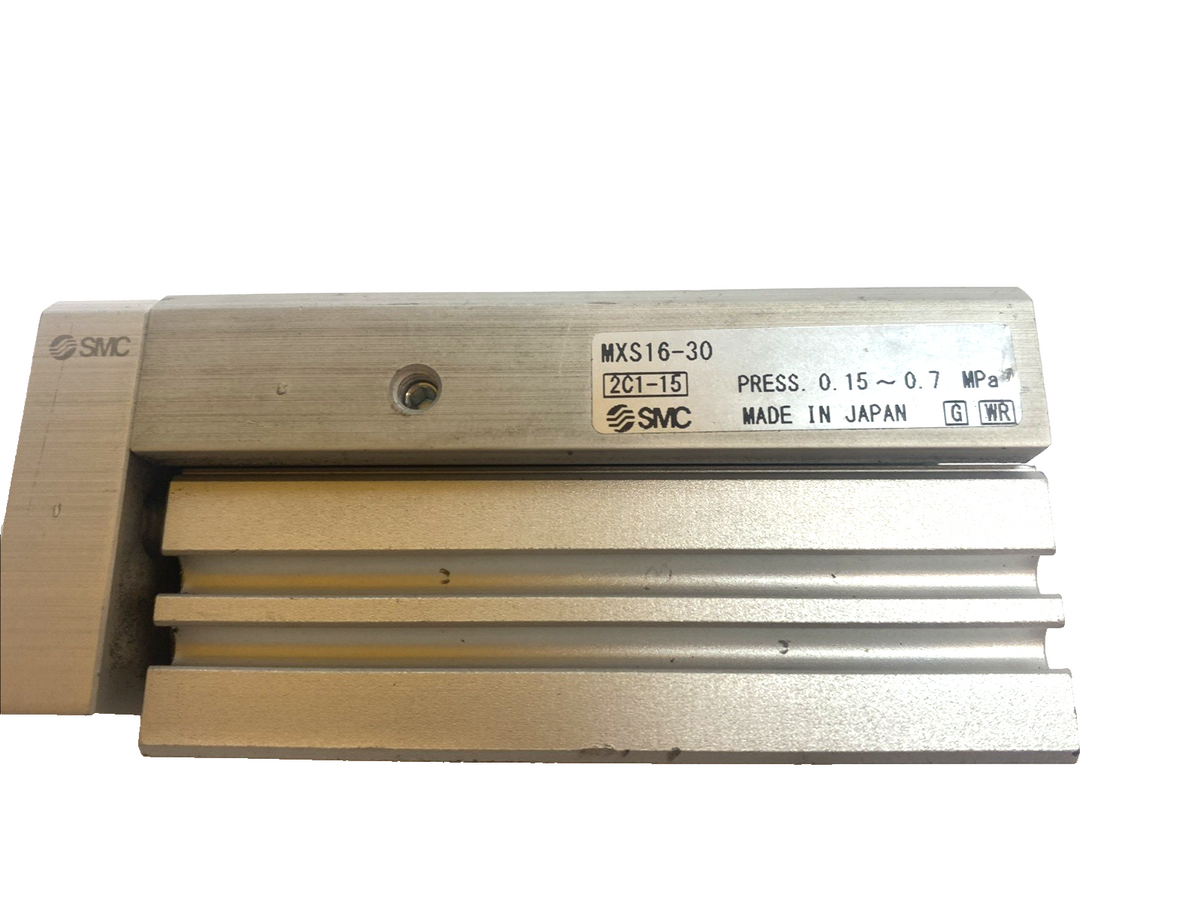 MXS16-30 | SMC AIR SLIDE TABLE - Used - Maverick Industrial Sales