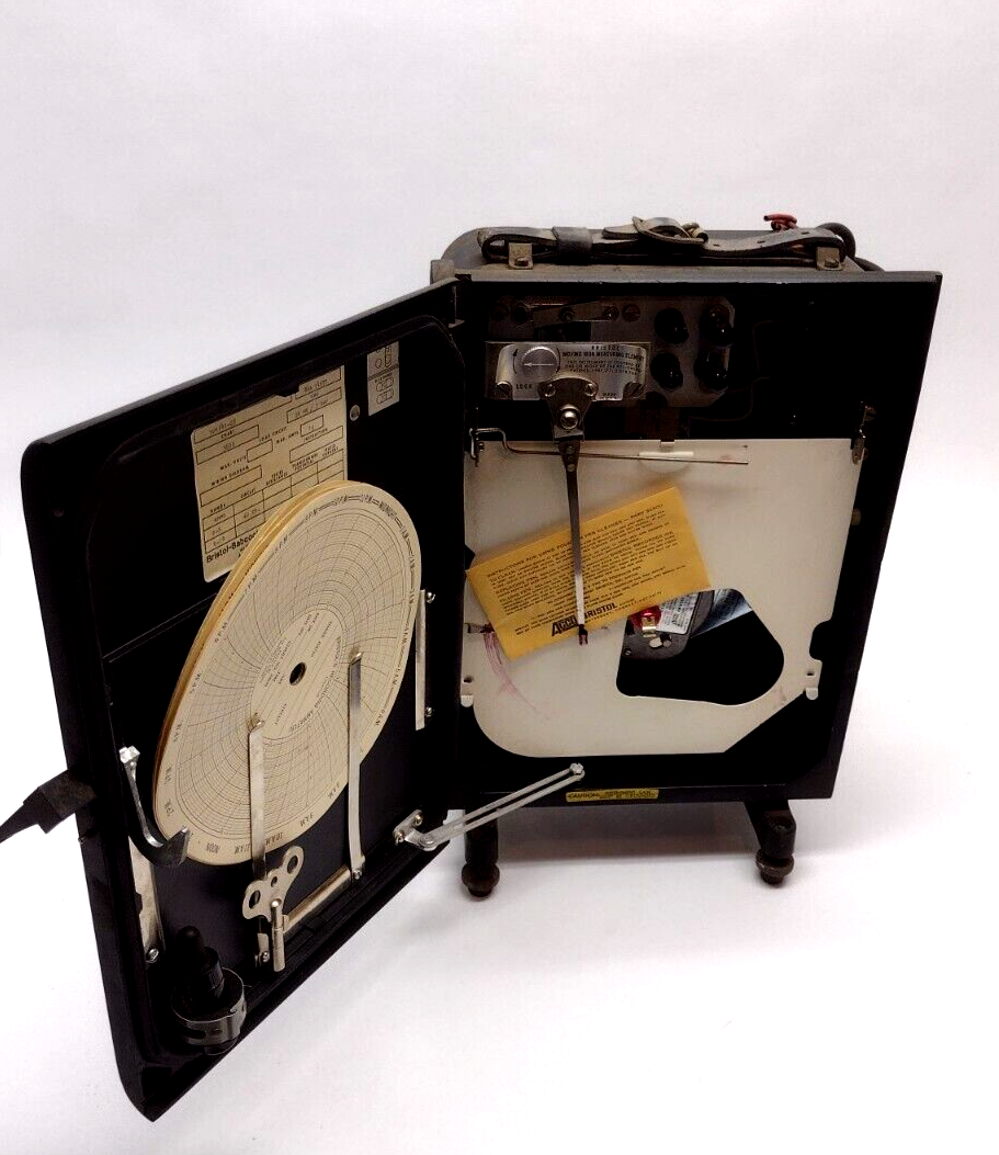 Bristol 1UA541-25 A.C Amps Chart Recorder 24HRS / 7 Days 3800 Chart - Maverick Industrial Sales