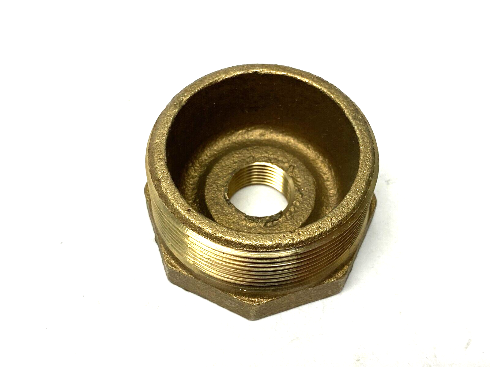 Brass Reducer Fitting 2" Male NPT to 1/2" Female NPT - Maverick Industrial Sales