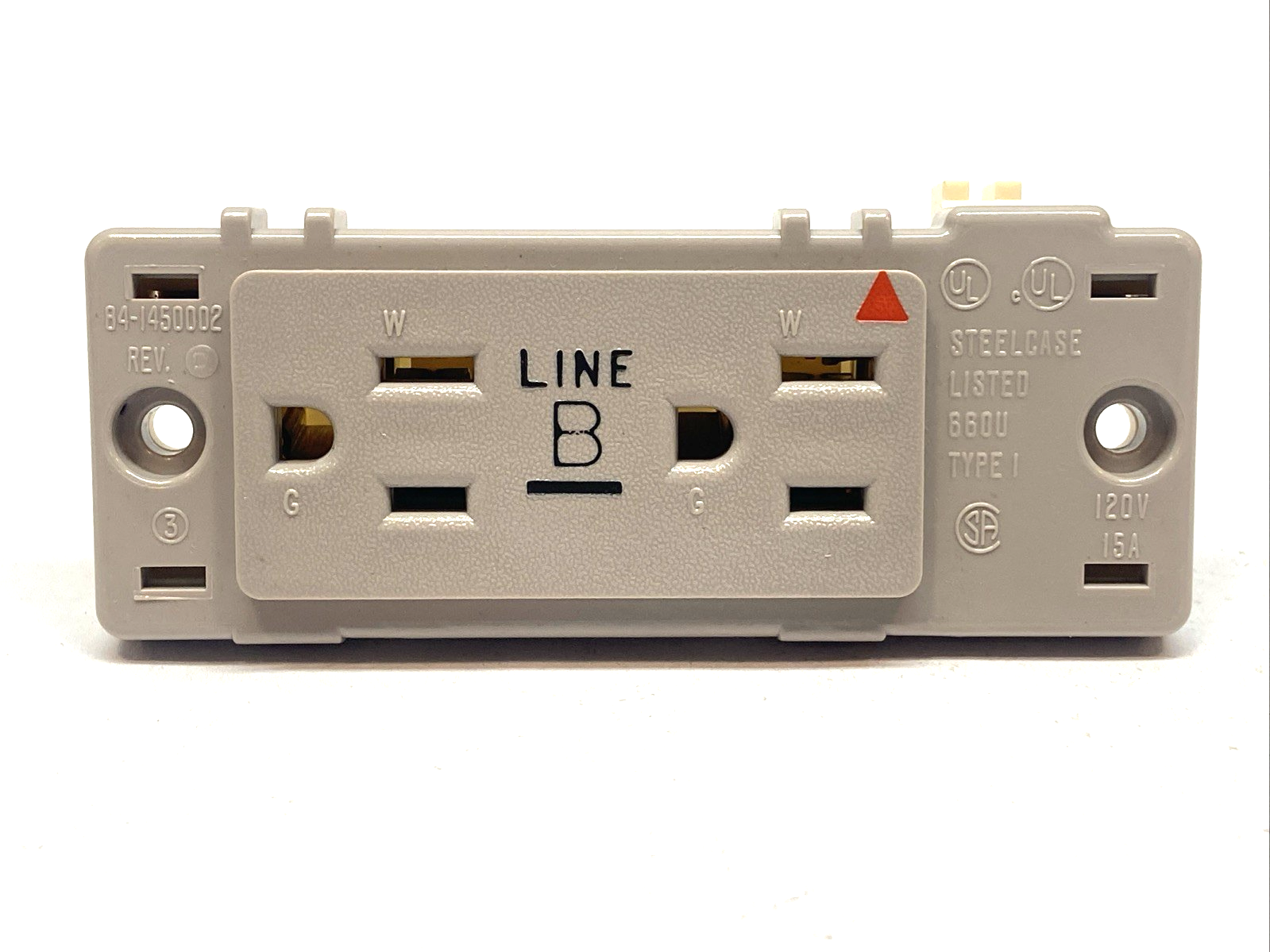 Steelcase 98683BDD15S Line-B Duplex Receptacle 15A - Maverick Industrial Sales