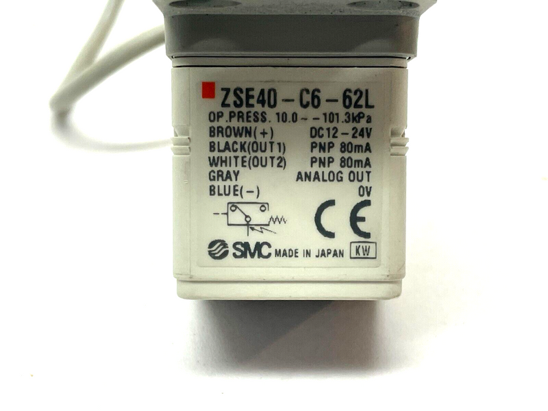 SMC ZSE40-C6-62L High Precision Vacuum Switch - Maverick Industrial Sales