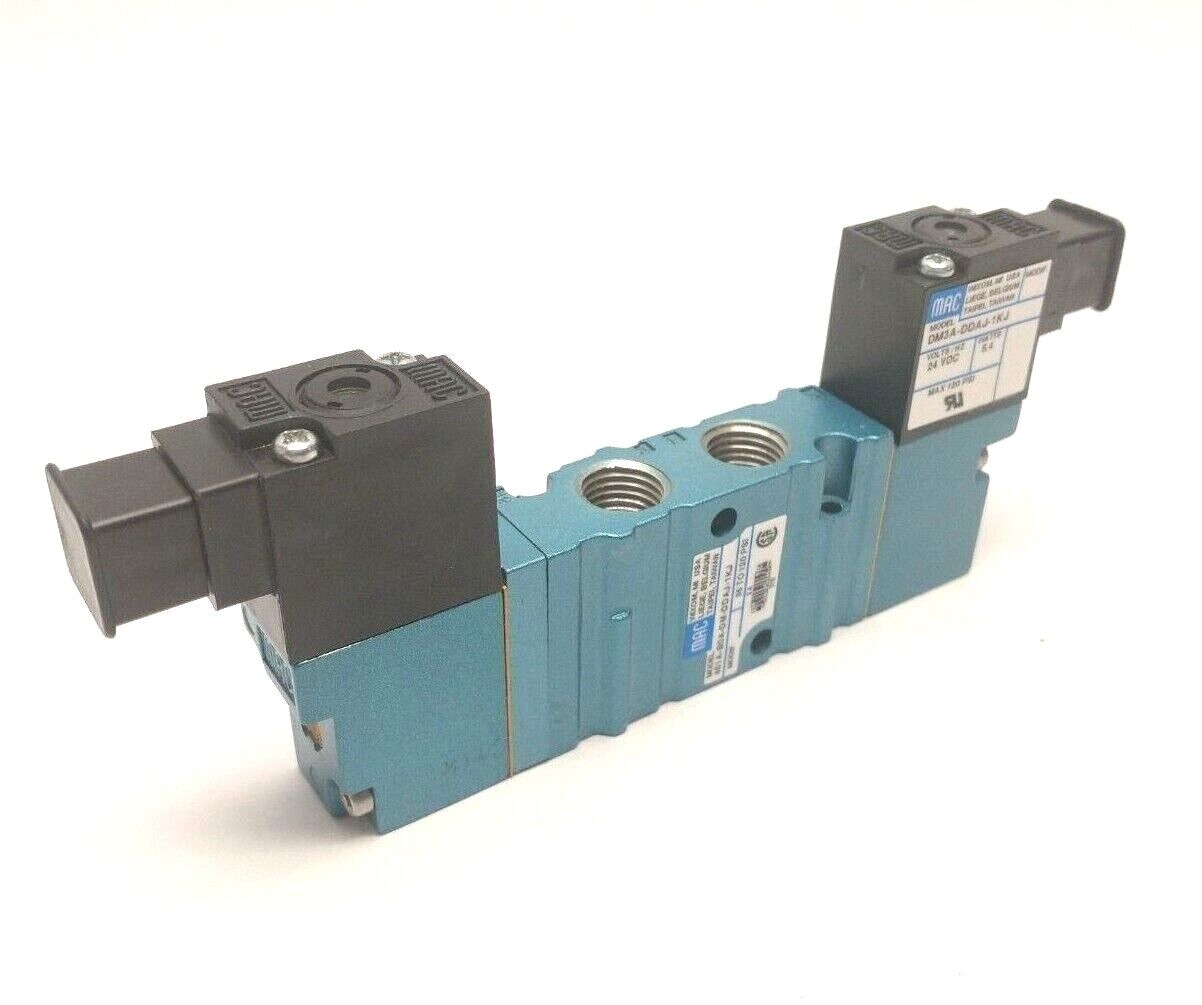 MAC Valves 461A-BOA-DM-DDAJ-1KJ Double Solenoid 3-Pos Pilot Valve 24VDC 1/4"NPTF - Maverick Industrial Sales