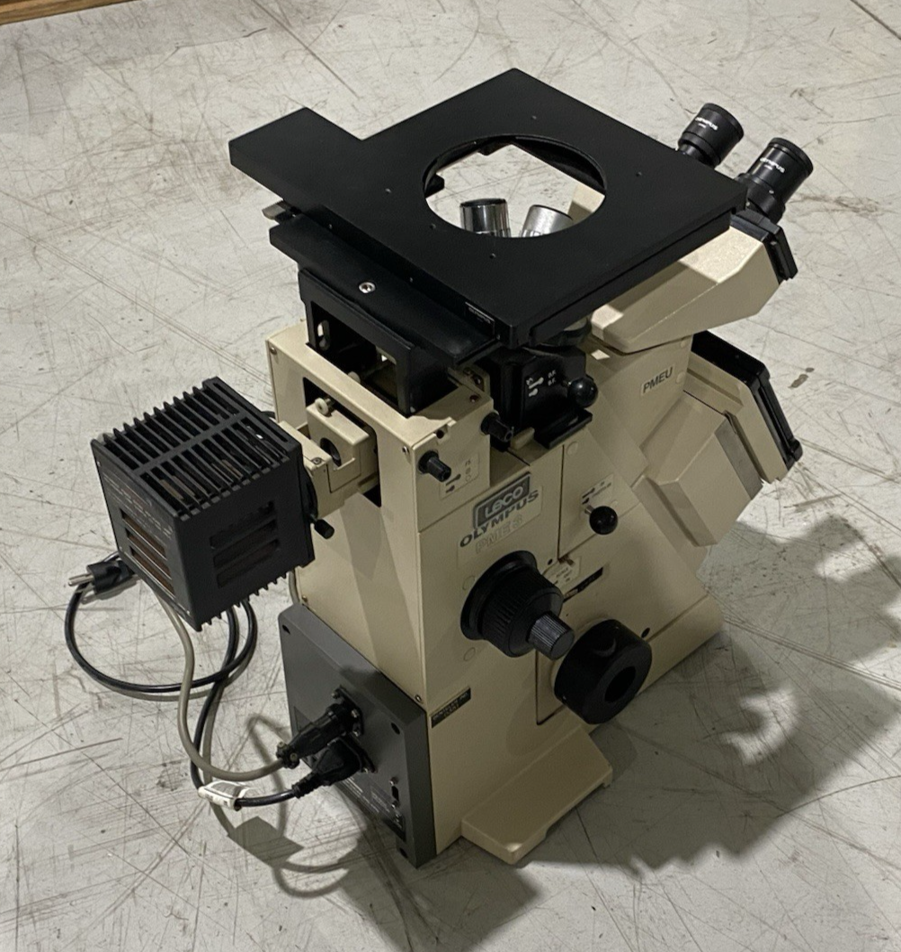 PME 3 | Olympus Metallurgical Microscope, 5-Position Scope Head, TH3 Power Supply - Used - Maverick Industrial Sales