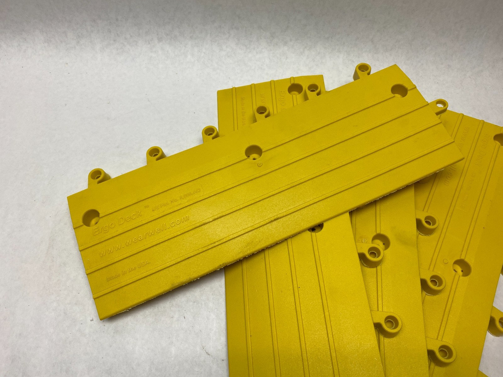 Wearwell 560.78x6x18YL-CS10 Ergo Deck Anti-Fatigue Matting Outside Ramp LOT OF 4 - Maverick Industrial Sales