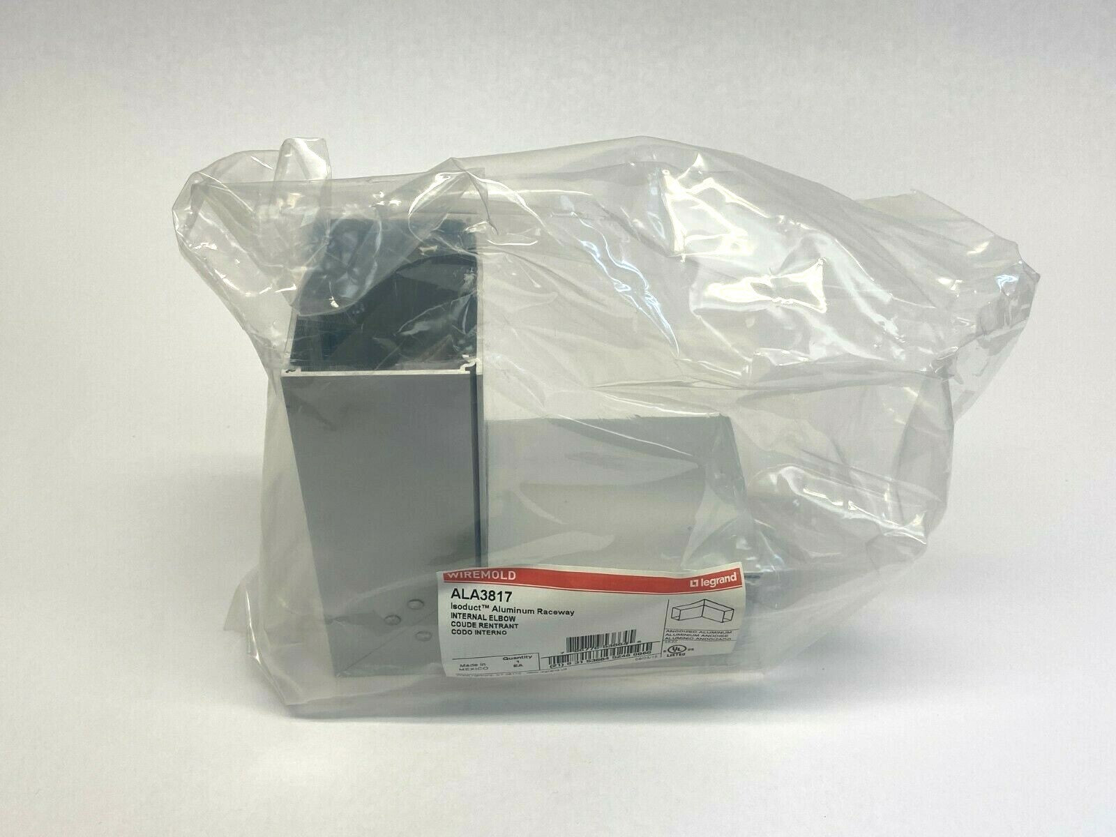 Wiremold ALA3817 Isoduct Aluminum Raceway Internal Elbow - Maverick Industrial Sales