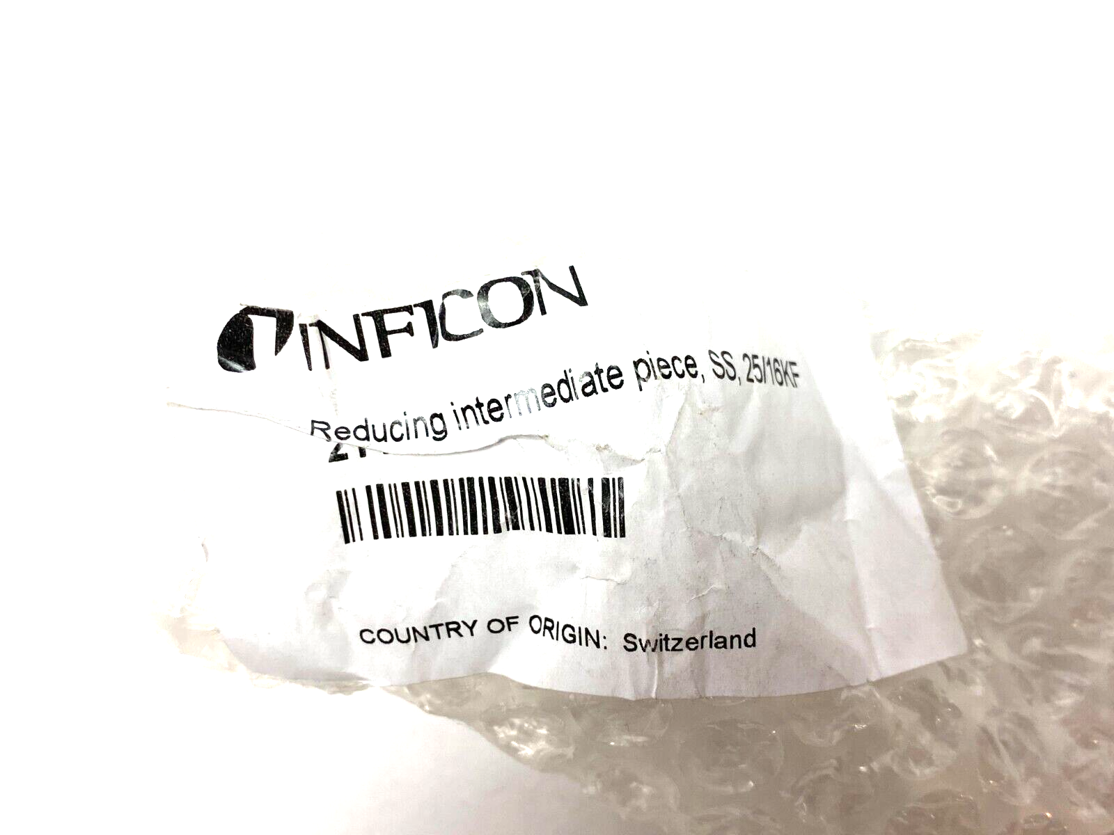 Inficon 211-281 Intermediate Reducing Piece Fitting Stainless Steel 25/16KF - Maverick Industrial Sales