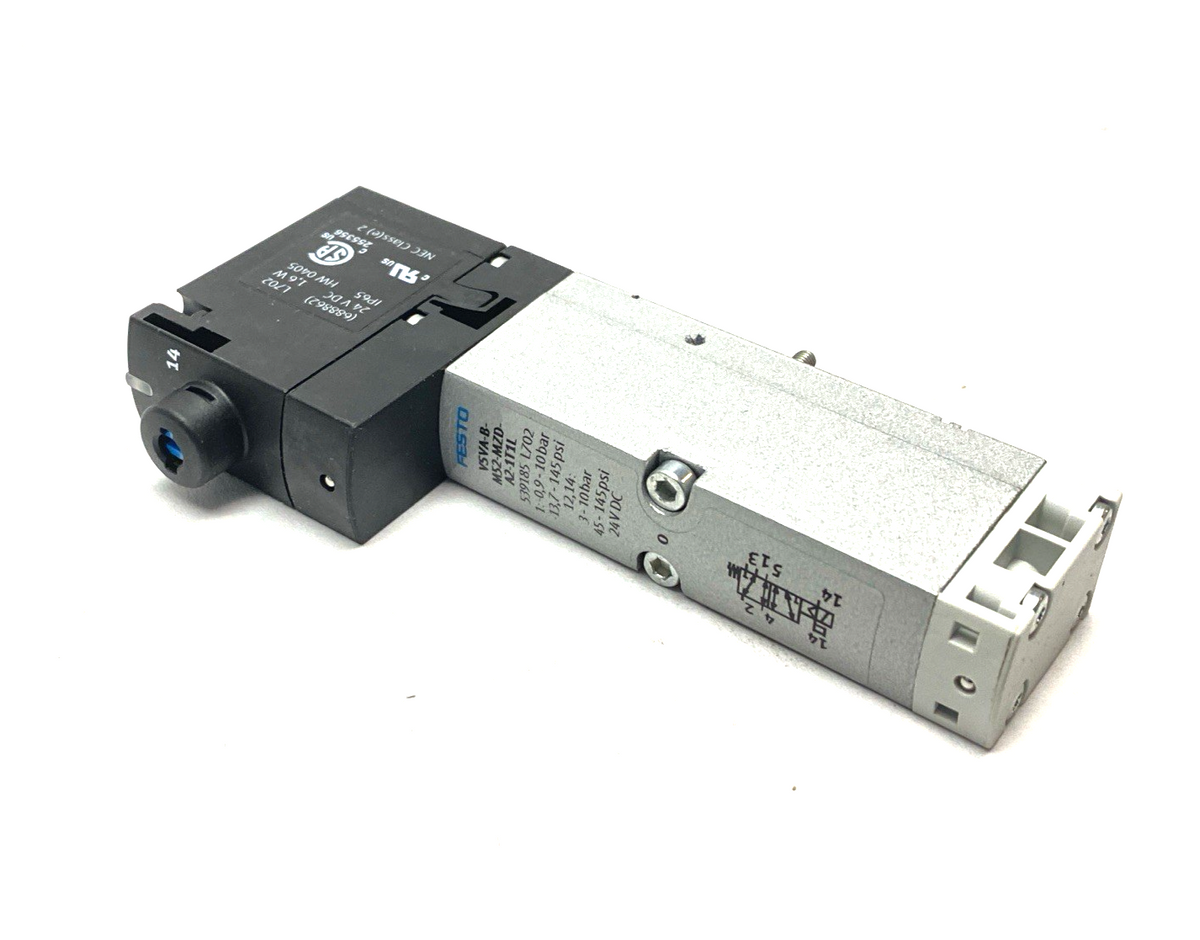 VSVA-B-M52-MZD-A2-1T1L | Festo Pneumatic Solenoid Valve, 5/2 Monostable 539159 - New – Open box - Maverick Industrial Sales