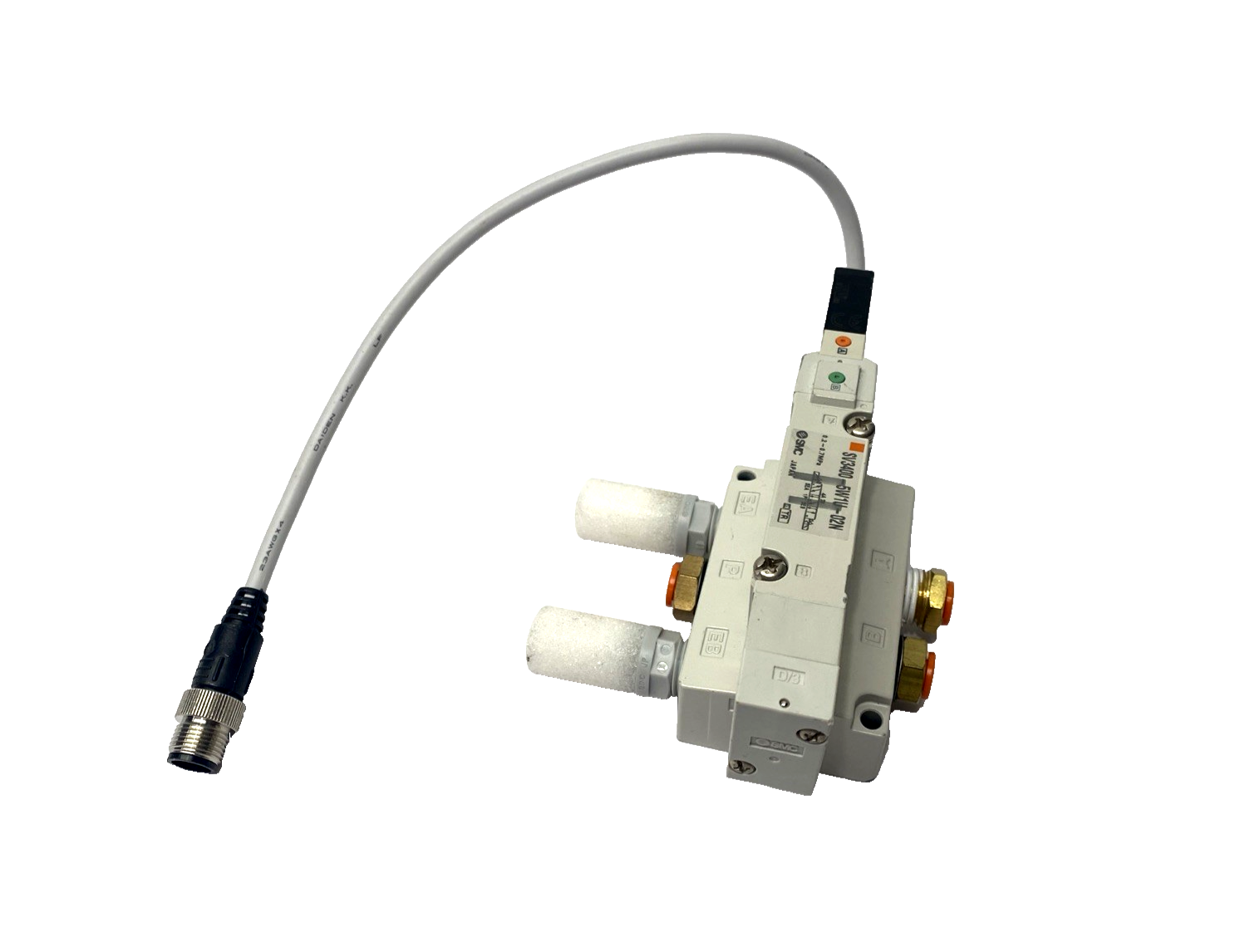 SMC SV3400-5W1U-02N Solenoid Valve & Subplate 1/4" NPT - Maverick Industrial Sales