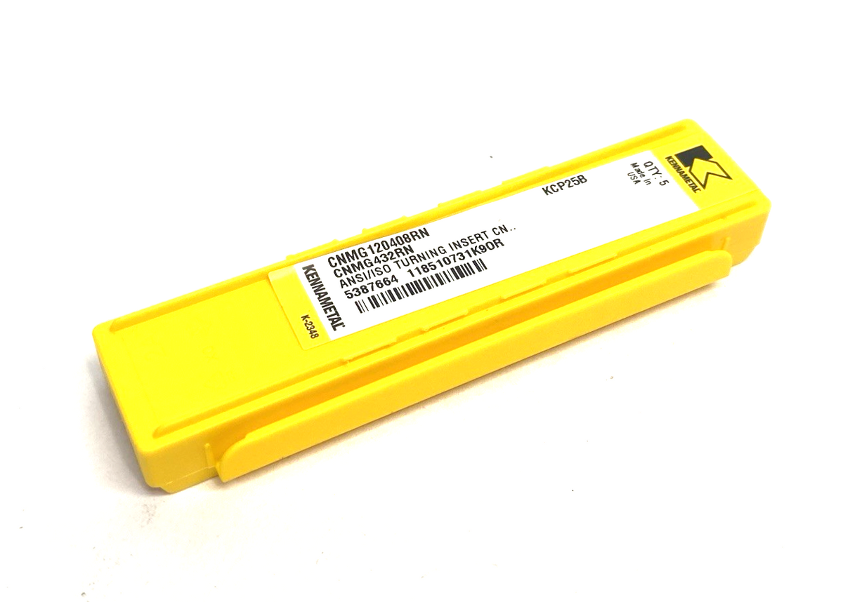 Kennametal 5387664 Kenloc™ CNMG Negative Inserts CNMG432RN KCP25B PKG OF 5 - Maverick Industrial Sales