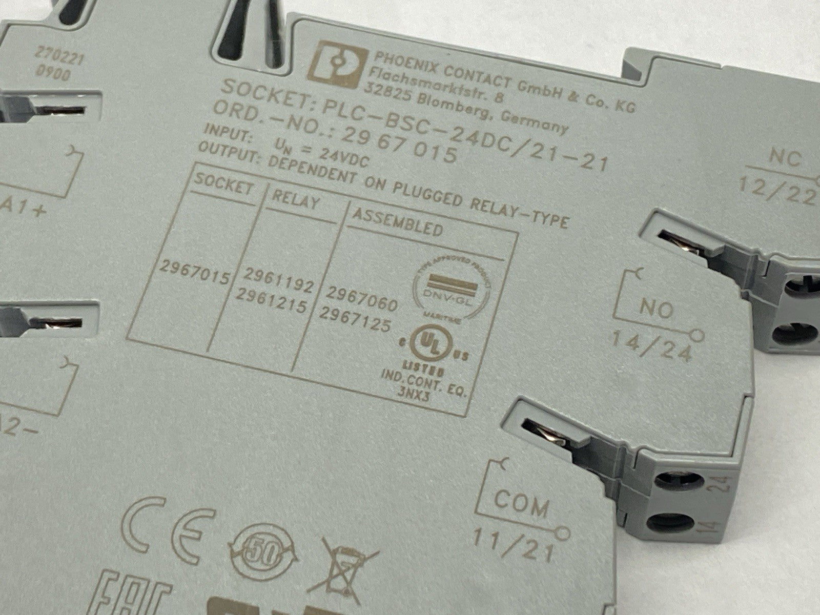 Phoenix Contact PLC-RSC- 24DC/21-21 Relay Module 24VDC 2967060 - Maverick Industrial Sales