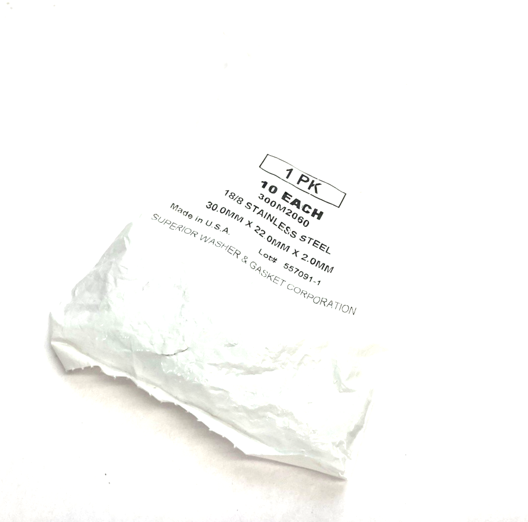 Superior Washer & Gasket 300M2060 Stainless Steel Shim 2mm 98089A467 10-PACK - Maverick Industrial Sales