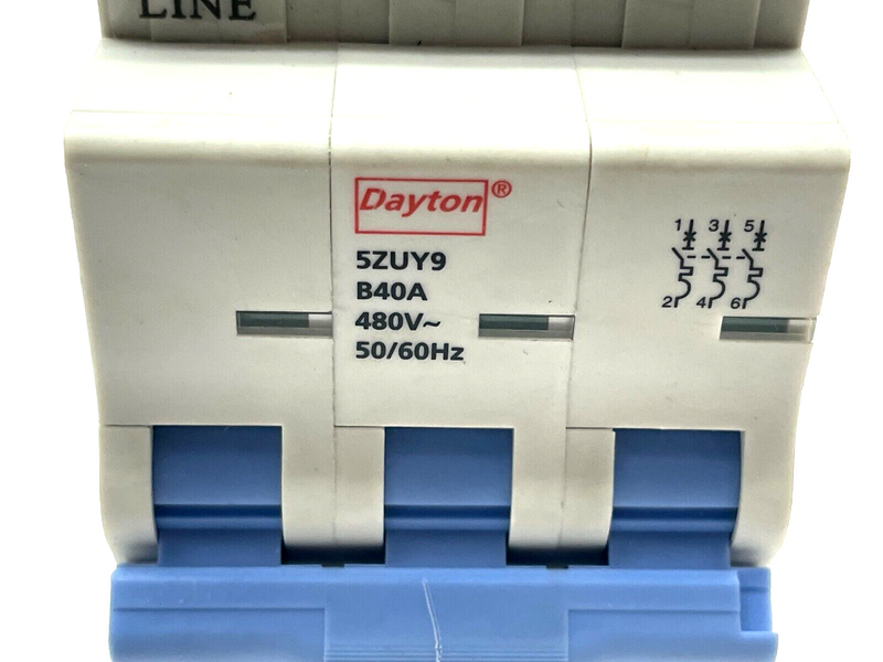 Dayton 5ZUY9 Supplementary Protector 40A 480V - Maverick Industrial Sales