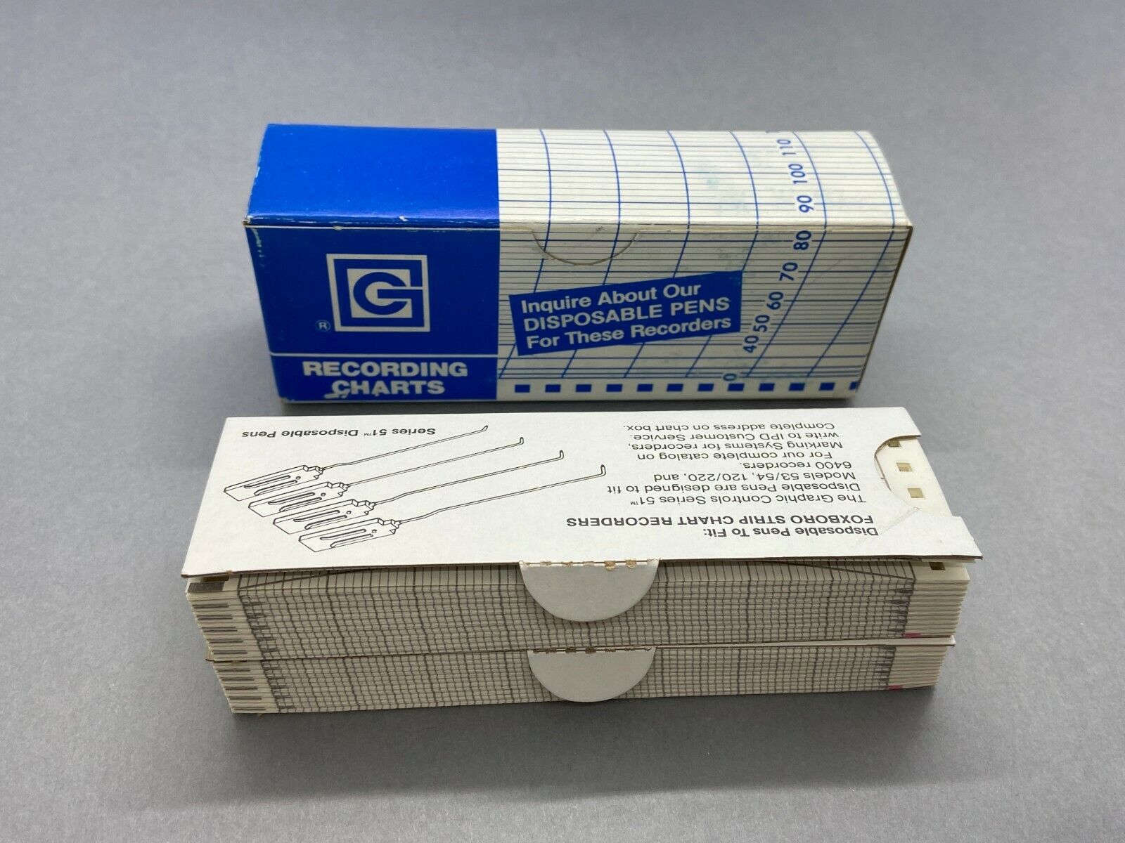 Graphic Controls 54750-6TX Strip Chart Paper for Foxboro 1700-2500 Range - Maverick Industrial Sales