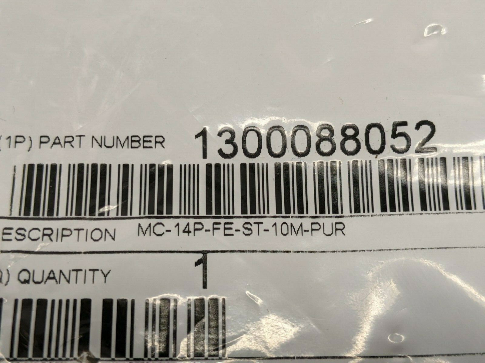 1300088052 | Molex Cable MC-14P-FE-ST-10M-PUR BG20883-M100 - New - Maverick Industrial Sales