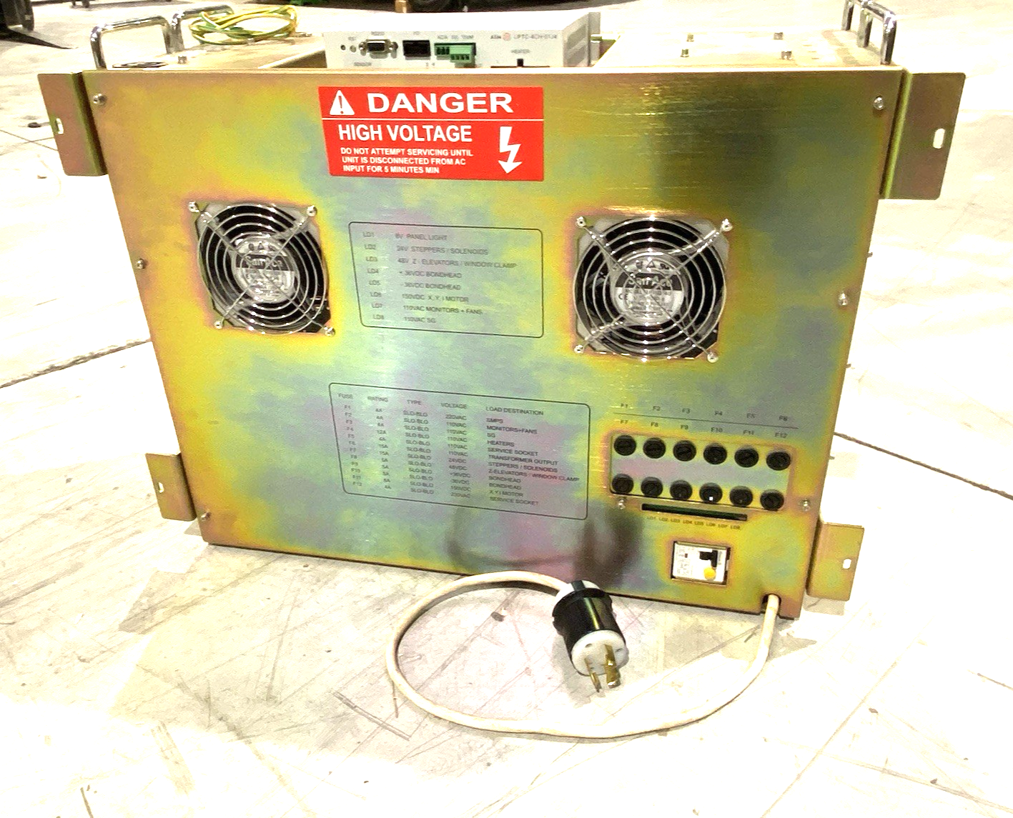 ASM Wire Bonder 01-88373 Rev. A Power Supply Assembly Unit EAGLE60 LPS-2 ASSY568 - Maverick Industrial Sales