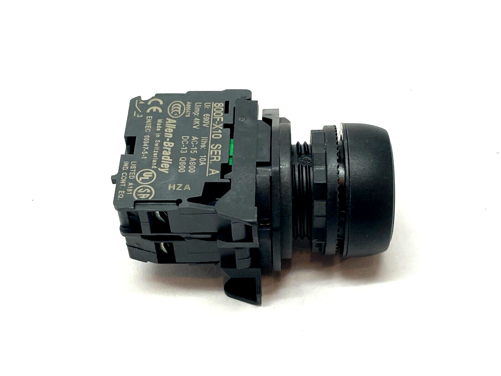 Allen Bradley 800FP-LF3 Pushbutton Green w/ 800F-N3G Ser. A Lamp - Maverick Industrial Sales