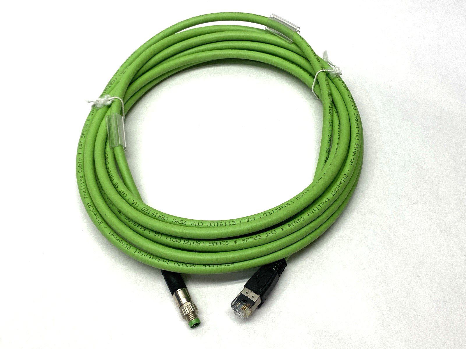Beckhoff ZK1090-3191-1050 Double-Ended Ethernet Connector Cordset F RJ45 to M M8 - Maverick Industrial Sales
