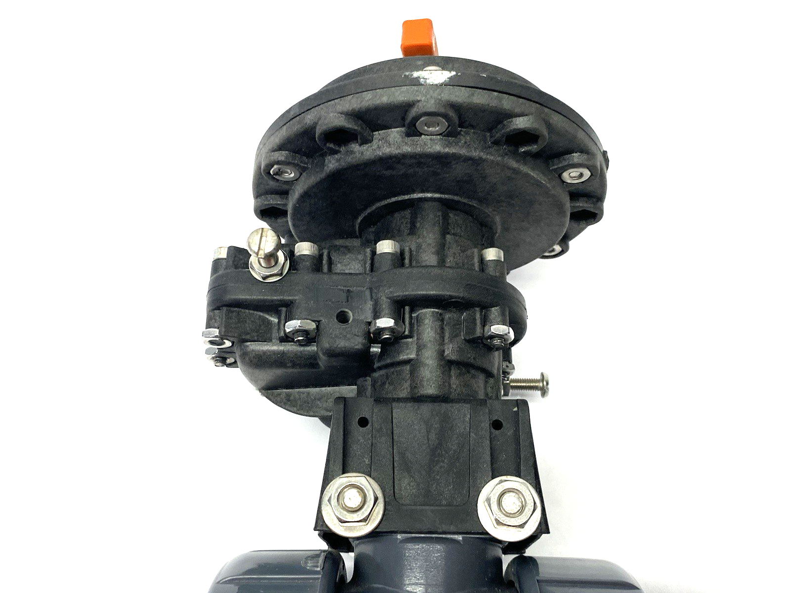 Hayward 1-1/2" True Union Ball Valve PVC, Viton w/ SR3 Spring Return Actuator - Maverick Industrial Sales