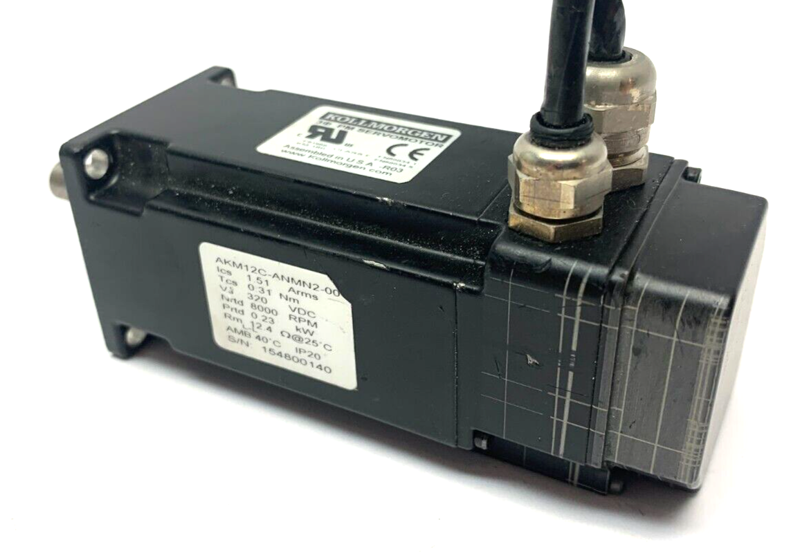 Kollmorgen AKM12C-ANMN2-00 3-Phase PM Servomotor 8000RPM 320VDC IP20 - Maverick Industrial Sales