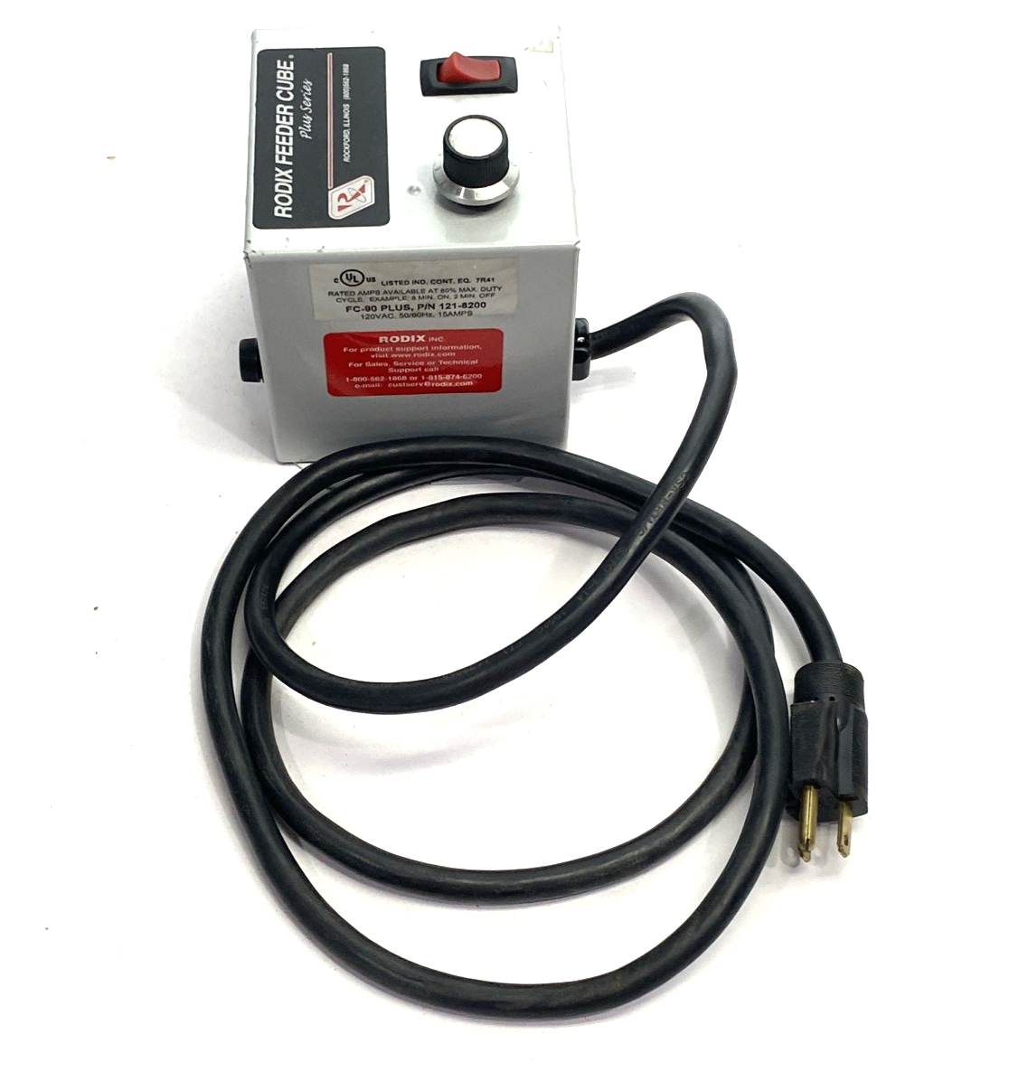 Rodix FC-90 Plus Feeder Cube Controller Unit 120VAC 15A 121-8200 - Maverick Industrial Sales